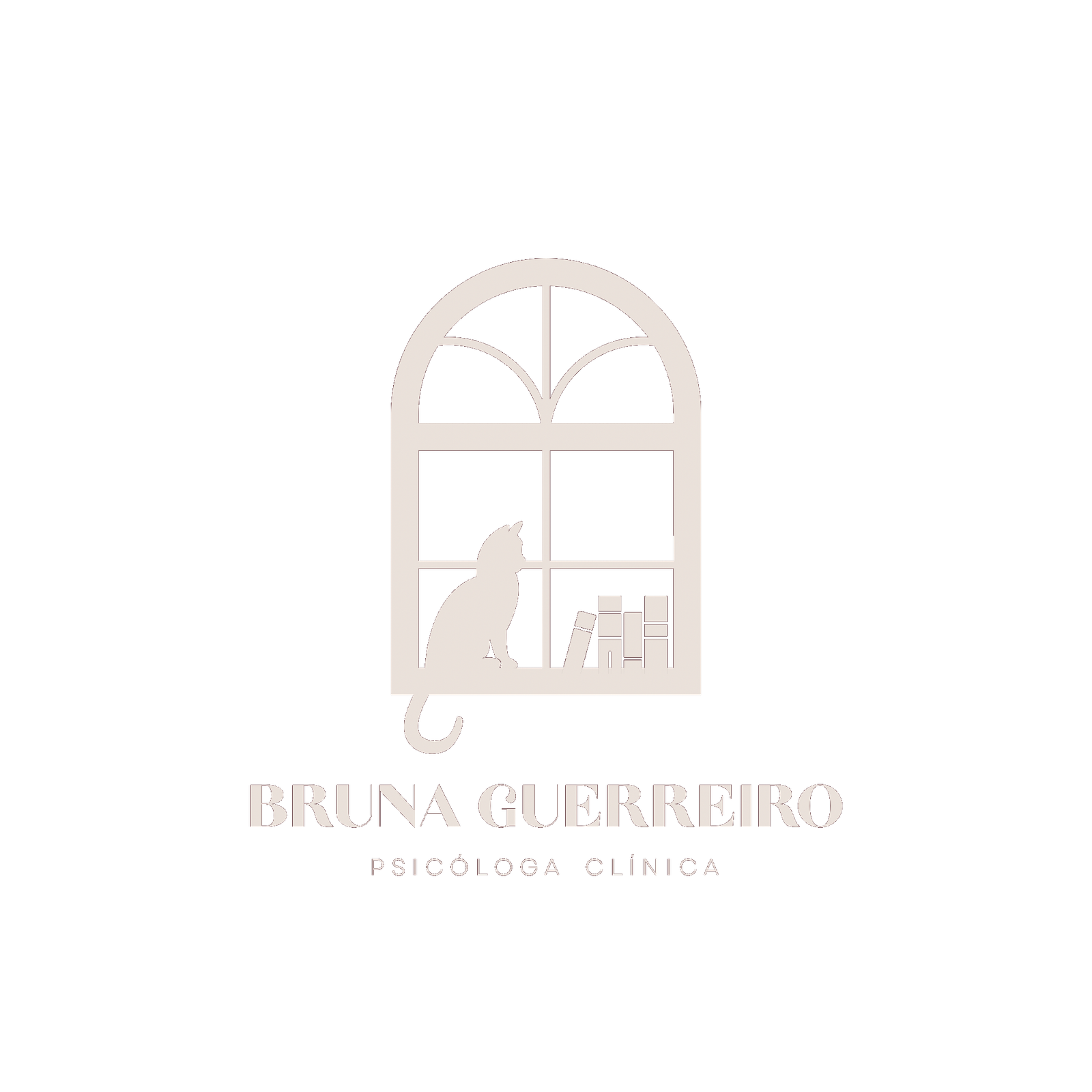 Bruna Guerreiro, Psicóloga Clínica - logomarca completa